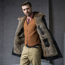 Load image into Gallery viewer, Genuine Leather Jacket Men Winter Real Fur Coat Natural