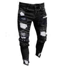 Load image into Gallery viewer, 3 Styles hommes extensible déchiré Slim Biker
