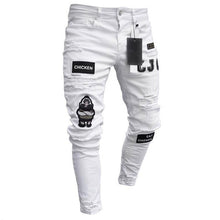 Load image into Gallery viewer, 3 Styles hommes extensible déchiré Slim Biker
